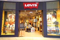 Levi`s store editorial photo. Image of 