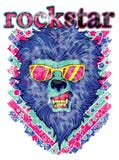 Leão de Rockstar ilustração do vetor Leão de Rockstar ilustração do vetor