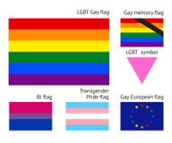 LGBT-Homosexuellflaggen vektor abbildung. Illustration von ...