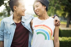 LGBT Lesbian Couple Moments Happiness Concept stock images LGBT Lesbian Couple Moments Happiness Concept stock images