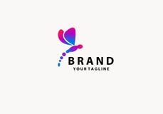 Libellule avec la couleur abstraite Logo Symbol illustration libre de droits Libellule avec la couleur abstraite Logo Symbol illustration libre de droits