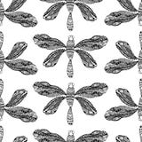 Libellule tirée par la main illustration stock Libellule tirée par la main illustration stock