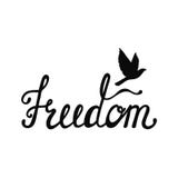 Liberté Citation inspirée illustration stock Liberté Citation inspirée illustration stock