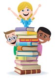 Libri e bambini Fotografia Stock Libera da Diritti Libri e bambini Fotografia Stock Libera da Diritti