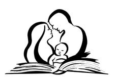 Libro del cuidado de los padres para aumentar a niños ilustración del vector Libro del cuidado de los padres para aumentar a niños ilustración del vector