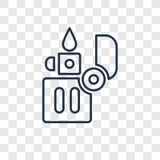 Lichter concepten vector lineair die pictogram op transparante backg wordt geïsoleerd vector illustratie Lichter concepten vector lineair die pictogram op transparante backg wordt geïsoleerd vector illustratie