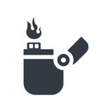 Lichter pictogram vectordieteken en symbool op witte achtergrond wordt geïsoleerd royalty-vrije illustratie Lichter pictogram vectordieteken en symbool op witte achtergrond wordt geïsoleerd royalty-vrije illustratie