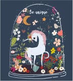 licorne mignonne de bande dessinée illustration libre de droits licorne mignonne de bande dessinée illustration libre de droits