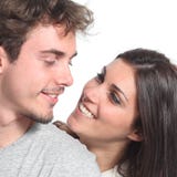 Liebevolle Paare beim Liebesflirt lizenzfreie stockfotos Liebevolle Paare beim Liebesflirt lizenzfreie stockfotos