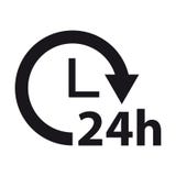 Lieferung 24 der Service-Ebenen-Stunden Ikonen-- Vektor-Illustration - lokalisiert auf Weiß vektor abbildung Lieferung 24 der Service-Ebenen-Stunden Ikonen-- Vektor-Illustration - lokalisiert auf Weiß vektor abbildung