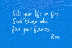 Life on fire Rumi Royalty Free Stock Images Life on fire Rumi Royalty Free Stock Images