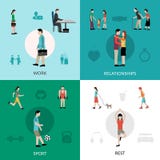 Lifestyle Icons Set Stock Photography Lifestyle Icons Set Stock Photography