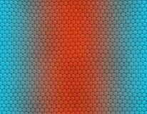 Light blue and orange gradient snake skin pattern, hexagonal scale stock illustration Light blue and orange gradient snake skin pattern, hexagonal scale stock illustration