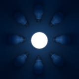 Light Bulb Button Outstanding Brightness in the Dark and Shadow Stock Photo Light Bulb Button Outstanding Brightness in the Dark and Shadow Stock Photo