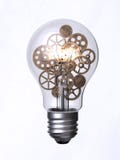 Light bulb and gears vector illustration Light bulb and gears vector illustration