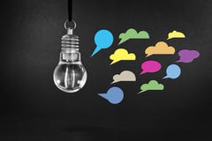 Light Bulb On Blackboard Royalty Free Stock Images Light Bulb On Blackboard Royalty Free Stock Images