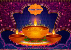 Light festival of India Happy Diwali celebration background royalty free illustration Light festival of India Happy Diwali celebration background royalty free illustration