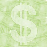 Light Green Money Background Stock Photo
