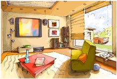Light Living Room Royalty Free Stock Photography Light Living Room Royalty Free Stock Photography