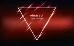 Light motion abstract glowing effect red neon triangle frame, beam bright shining technology banner template background vector royalty free illustration Light motion abstract glowing effect red neon triangle frame, beam bright shining technology banner template background vector royalty free illustration