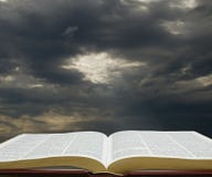 Light On The Bible Royalty Free Stock Images