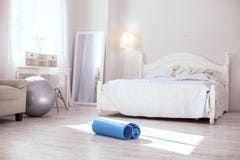 Light room prepared for exercises Stock Photo Light room prepared for exercises Stock Photo