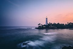 Lighthouse At Sunset Royalty Free Stock Image