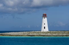Lighthouse In Nassau Harbor Royalty Free Stock Photography