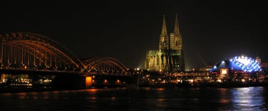 Lights Of Cologne Stock Photo Lights Of Cologne Stock Photo