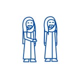 Ligne arabe concept d'homme d'affaires d'icône Symbole plat de vecteur d'homme d'affaires arabe, signe, illustration d'ensemble illustration libre de droits Ligne arabe concept d'homme d'affaires d'icône Symbole plat de vecteur d'homme d'affaires arabe, signe, illustration d'ensemble illustration libre de droits