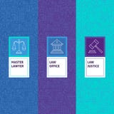Ligne justice Patterns Set de loi illustration de vecteur Ligne justice Patterns Set de loi illustration de vecteur