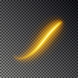 Ligne légère effet, vecteur d'or Trace légère rougeoyante du feu Effet magique de traînée de remous de scintillement d'isolement illustration libre de droits Ligne légère effet, vecteur d'or Trace légère rougeoyante du feu Effet magique de traînée de remous de scintillement d'isolement illustration libre de droits