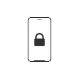 Ligne mobile ic?ne de s?curit? Smartphone avec le signe lin?aire de style de cadenas pour le concept et la conception web mobiles illustration de vecteur Ligne mobile ic?ne de s?curit? Smartphone avec le signe lin?aire de style de cadenas pour le concept et la conception web mobiles illustration de vecteur