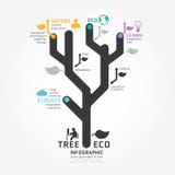 Ligne style de diagramme de conception d'arbre de vecteur d'Infographics illustration stock Ligne style de diagramme de conception d'arbre de vecteur d'Infographics illustration stock