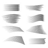 Lignes ensemble d'isolement de vitesse illustration stock Lignes ensemble d'isolement de vitesse illustration stock
