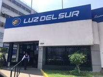 Agency office of `Luz del Sur` private company focused on the distribution of electric power stock photo Agency office of `Luz del Sur` private company focused on the distribution of electric power stock photo
