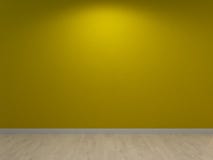Lime Green Wall Painted Interior Background Stock