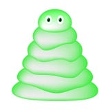Limo verde grande en el fondo blanco Monstruo de la jalea Ejemplo del vector para el diseño, juego Carácter lindo del héroe del j ilustración del vector Limo verde grande en el fondo blanco Monstruo de la jalea Ejemplo del vector para el diseño, juego Carácter lindo del héroe del j ilustración del vector