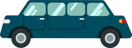 Limousine vectoron Witte Blackground stock illustratie Limousine vectoron Witte Blackground stock illustratie