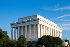 Lincoln Memorial maestoso, Washington D C, fotografia stock Lincoln Memorial maestoso, Washington D C, fotografia stock