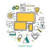 Line Art Concept - Adaptive design vector illustration Line Art Concept - Adaptive design vector illustration