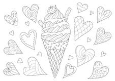 Drawing Zentangle Cat For Coloring Page, Shirt Design Effect, Logo