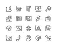 Line Engineering Design Icons royalty free illustration Line Engineering Design Icons royalty free illustration