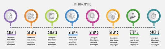 Line minimal Infographic design template vector illustration Line minimal Infographic design template vector illustration