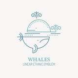Line style sea whales - save the giants vector illustration. vector illustration Line style sea whales - save the giants vector illustration. vector illustration
