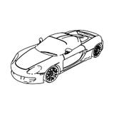 Linea automobili di Art Style Sport royalty illustrazione gratis Linea automobili di Art Style Sport royalty illustrazione gratis
