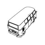Linea automobili di Art Style SUV illustrazione di stock Linea automobili di Art Style SUV illustrazione di stock