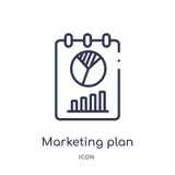 Lineair marketing planpictogram van Algemene overzichtsinzameling Dun die lijn marketing planpictogram op witte achtergrond wordt royalty-vrije illustratie Lineair marketing planpictogram van Algemene overzichtsinzameling Dun die lijn marketing planpictogram op witte achtergrond wordt royalty-vrije illustratie