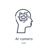 Linear ar camera icon from Artificial intellegence and future technology outline collection. Thin line ar camera vector isolated vector illustration Linear ar camera icon from Artificial intellegence and future technology outline collection. Thin line ar camera vector isolated vector illustration