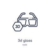 Linear 3d glass icon from Cinema outline collection. Thin line 3d glass vector isolated on white background. 3d glass trendy vector illustration Linear 3d glass icon from Cinema outline collection. Thin line 3d glass vector isolated on white background. 3d glass trendy vector illustration
